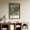 peacock feather wall painting. Vitri Design Studio