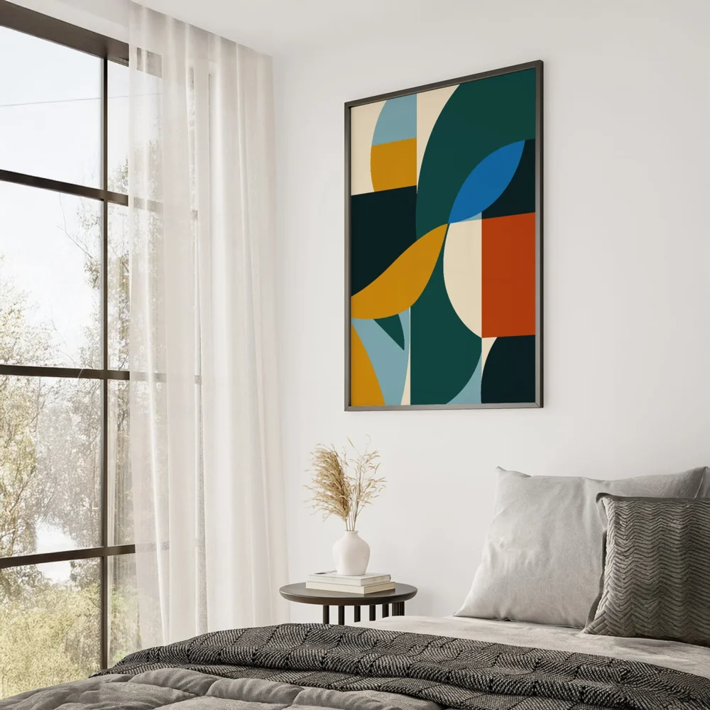 palm tree sunset painting. Vitri Design Studio