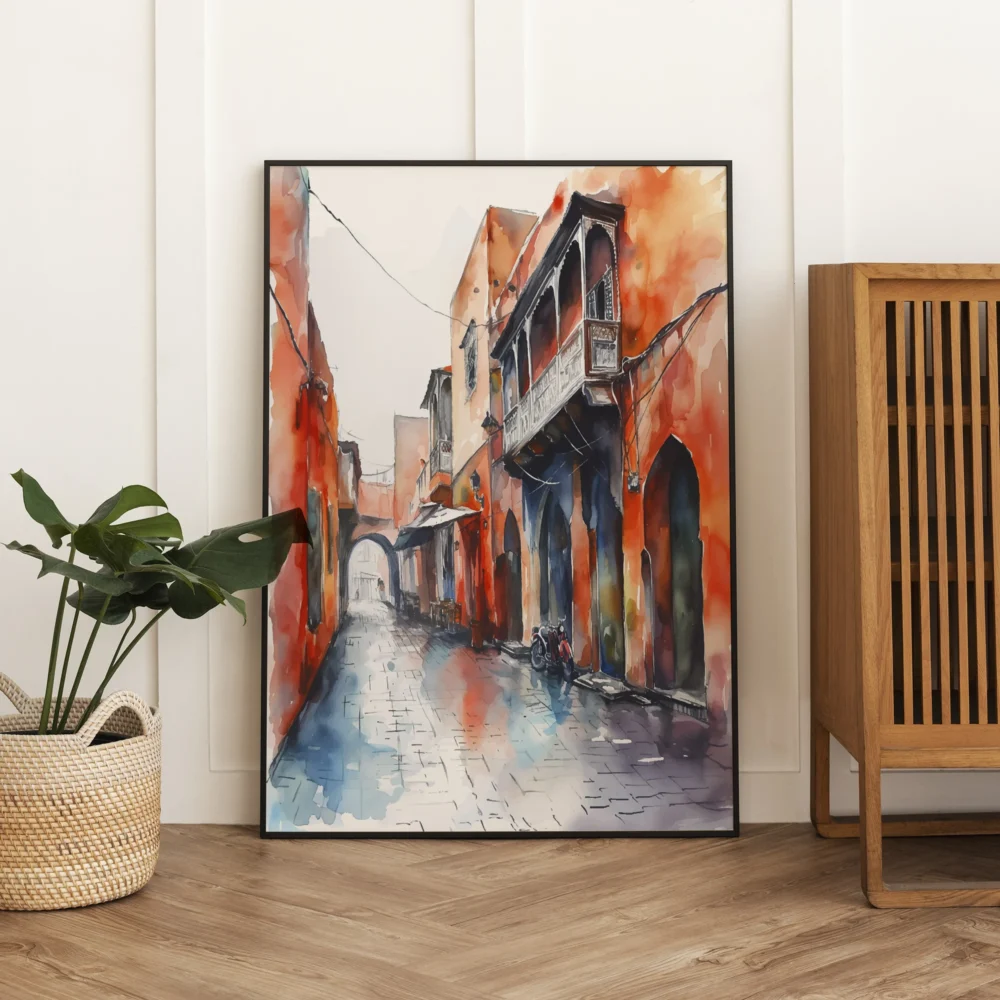 water paint on canvas. Vitri Design Studio