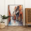 water paint on canvas. Vitri Design Studio