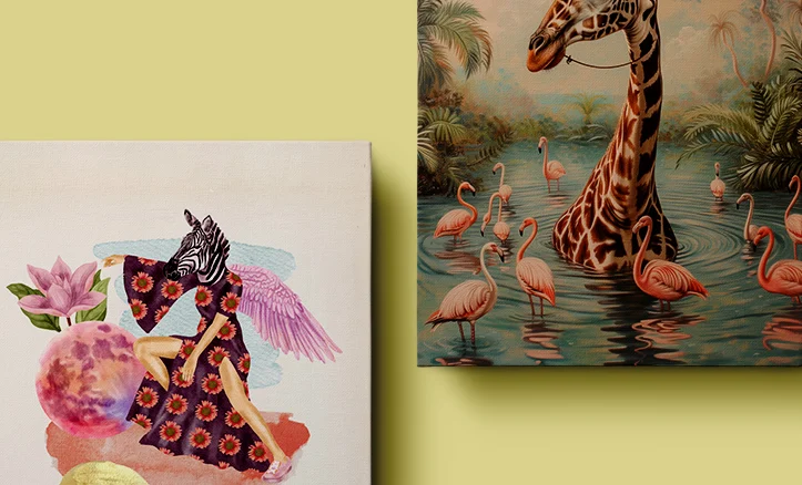 simple bedroom wall painting